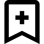 Bookmark Outline Add SVG Icon
